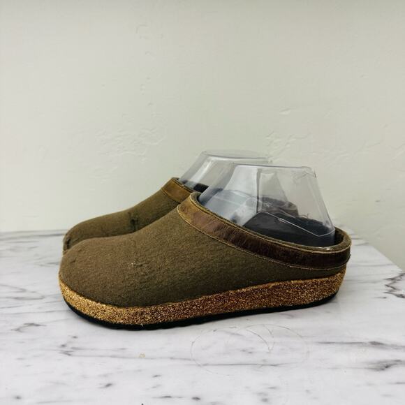 Haflinger Grizzly Green Slip On Clog Women’s Size 6 - Picture 1 of 11
